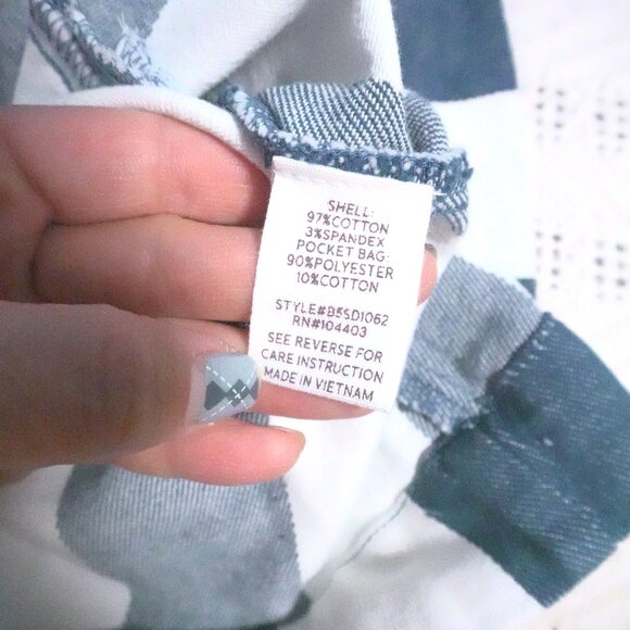 NWT Altar'd State white and navy blue stripes mini dress size L - Picture 4 of 5